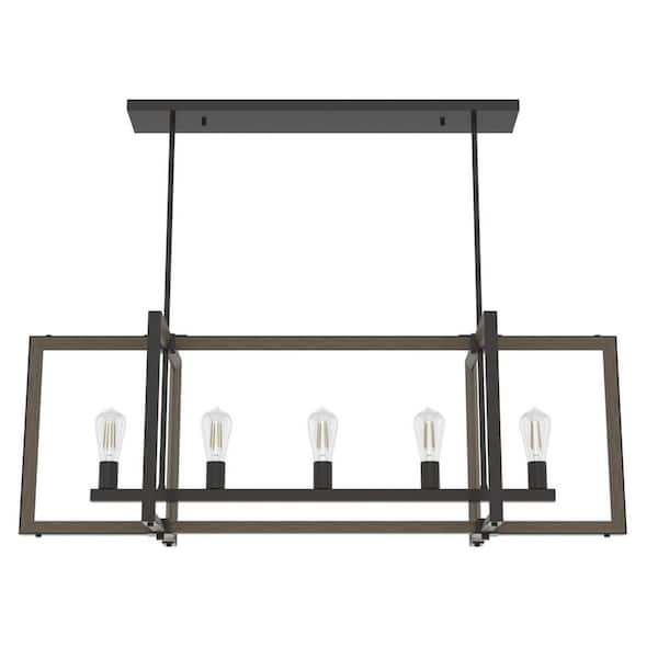 Woodburn 5-Light Noble Bronze Candlestick Chandelier