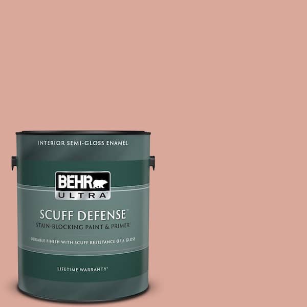 BEHR ULTRA 1 gal. #PMD-70 Cottage Rose Extra Durable Semi-Gloss Enamel Interior Paint & Primer