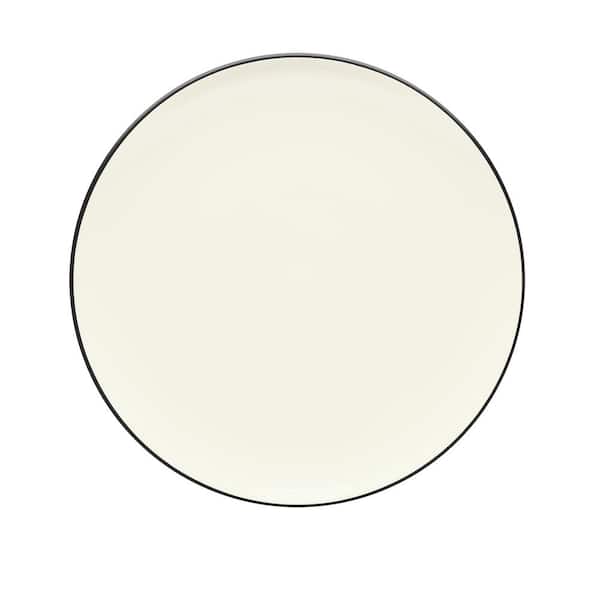 Noritake Colorwave Graphite Black Stoneware Coupe Salad Plate 8-1/4 in.