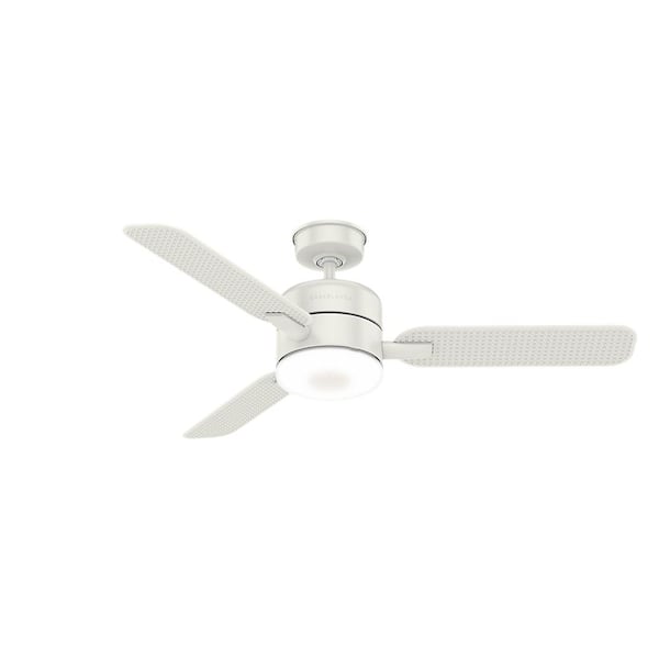 Casablanca Paume 54-in Fresh White Outdoor Ceiling Fan with LED Lighting