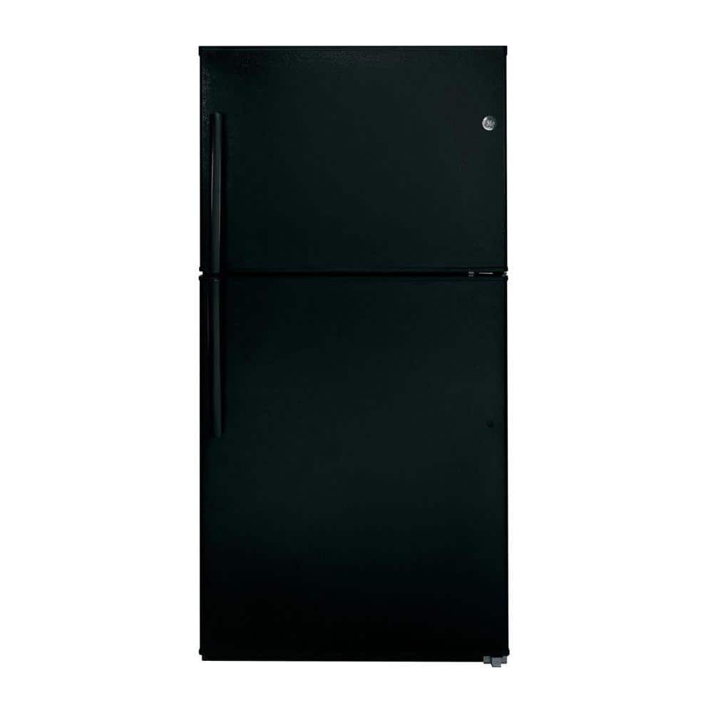 21.1 cu. ft. Top Freezer Refrigerator in Black, ENERGY STAR -  GTE21GTHBB