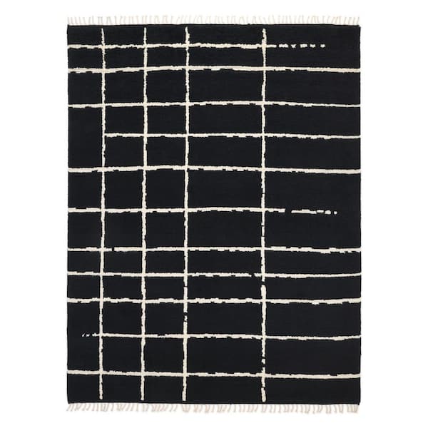 Solo Rugs Paris Bohemian Black 8 ft. x 10 ft. Handmade Area Rug