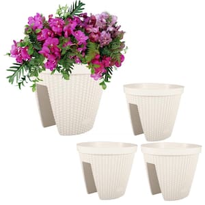 White with Small Red and Blue Stars Pocket Bloomers® Railing Planters