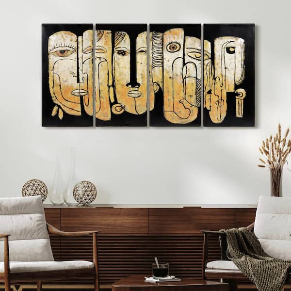 Empire Art Direct "Totem poles" Mixed Media Iron Hand Painted Dimensional Wall Decor