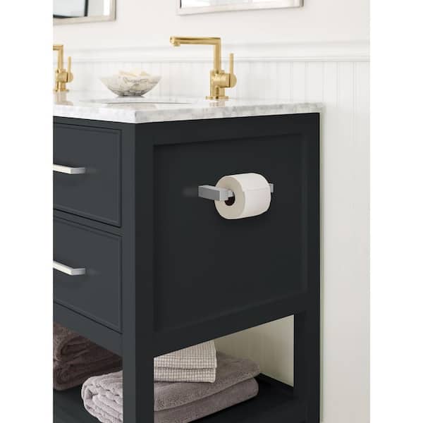 Monument 5-7/8 in. (149 mm) L Single Post Toilet Paper Holder in Chrome