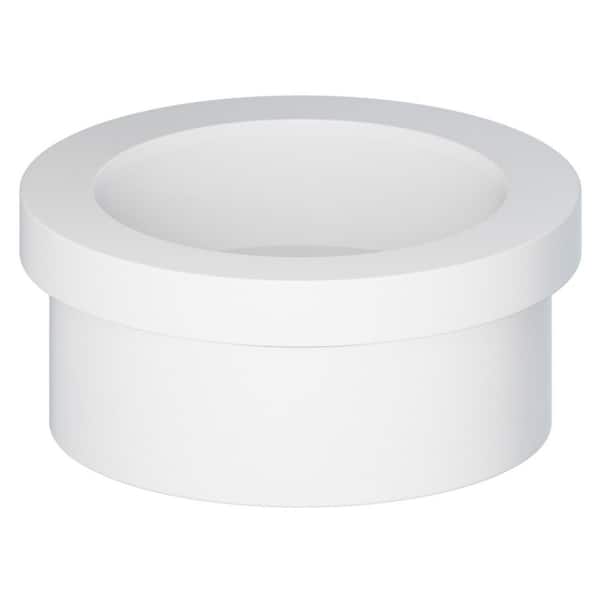 6 in. x 4 in. White Rigid PVC DWV Flush Bushing, 0.56 ft. Long, Hub x Spigot Reducing Fitting, Schedule 40 (10-Pack)