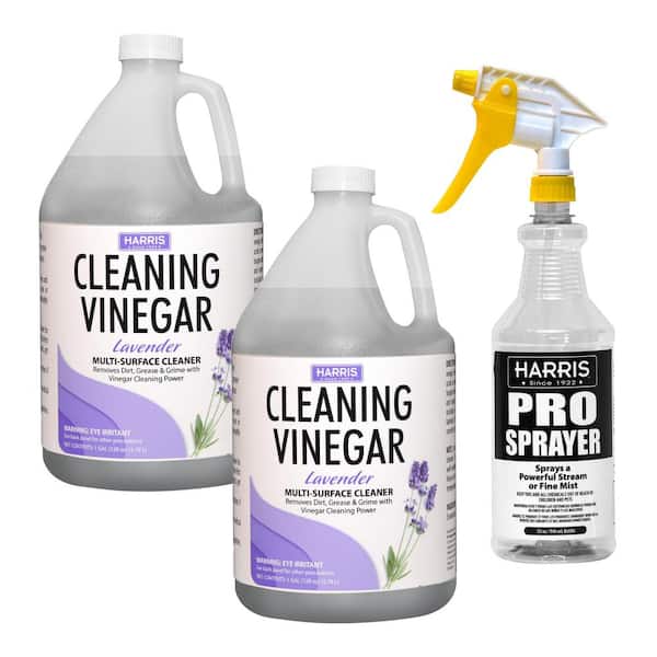 Harris 128 oz. Vinegar All Purpose Cleaner Lavender (2-Pack) and 32 oz. Spray Bottle Value Pack