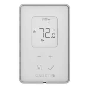 Double-pole 15 Amp Line Voltage 120/240-volt TEP Series 5-2 Day Electronic Programmable Thermostat in White