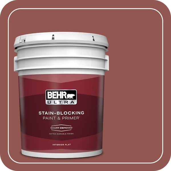 BEHR ULTRA 5 gal. #MQ1-21 Rich Brocade Extra Durable Flat Interior Paint & Primer