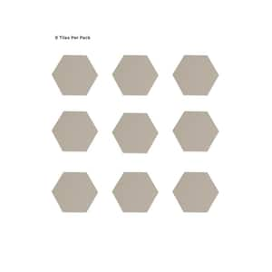 Hexagon Beige Peel and Stick Luxury Wall Tiles