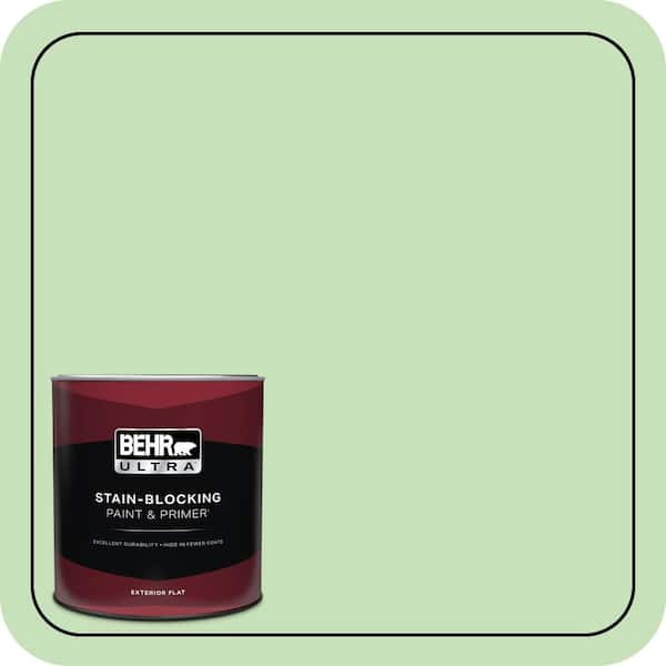 BEHR ULTRA 1 qt. #440C-3 Rockwood Jade Flat Exterior Paint & Primer