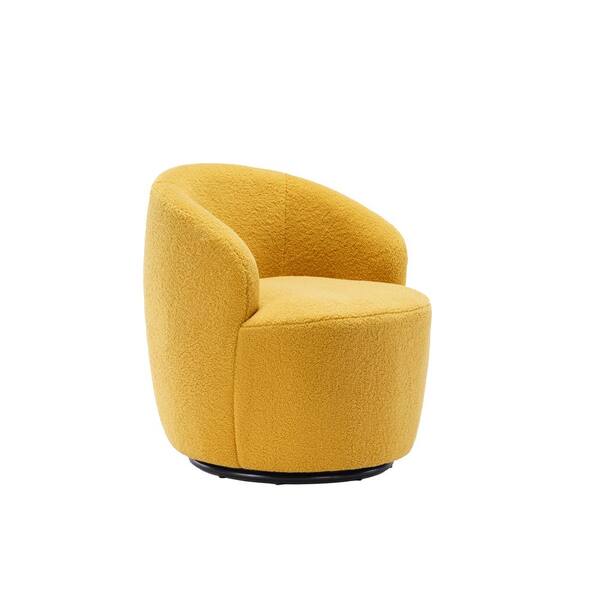 Small yellow best sale accent chair