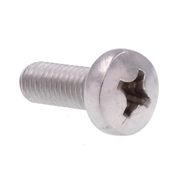Rivercity M6-1.0 X 16mm JIS Phillips Pan Head Machine Screws - Metric, Steel, Zinc Plated (100-Pack)