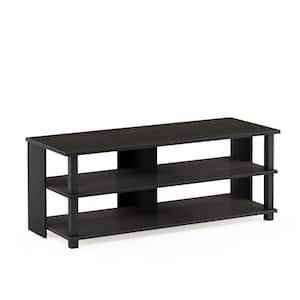 Sully 41 in. Espresso and Black Wood TV Stand Fits TVs Up to 50 in. with Open Storage