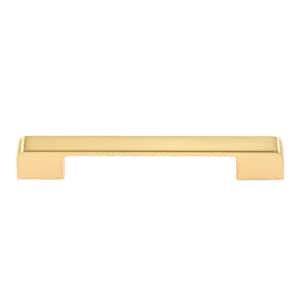 5 in. (128 mm) Center to Center Brushed Brass Zinc Drawer Pull
