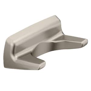 Contemporary Double Robe Hook in Brushed Nickel