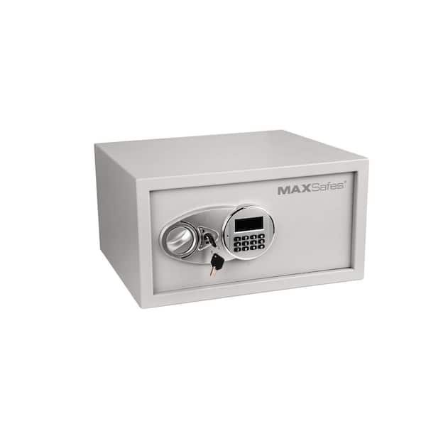 1.0 cu. ft. Hotel and Office Safe with Electronic Keypad Lock Access in Grey