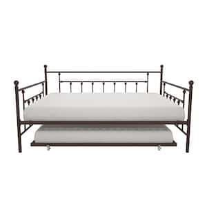DHP Mia Queen Daybed and Full Trundle Set, Bronze