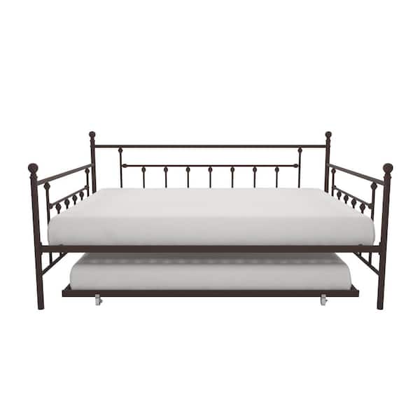 DHP DHP Mia Queen Daybed and Full Trundle Set, Bronze