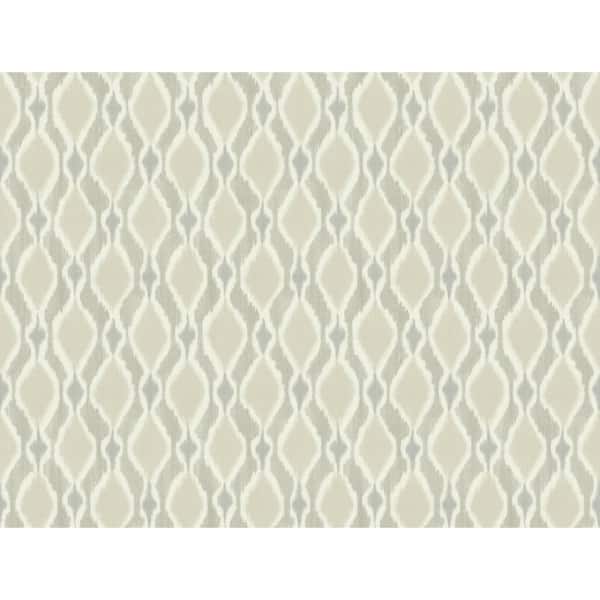 York Wallcoverings Dyed Ogee Taupe Paper Strippable Roll (Covers 60.75 sq. ft.)