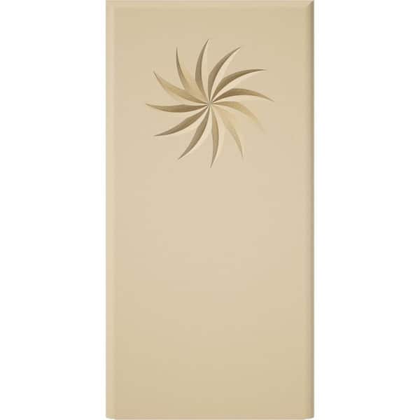 Ekena Millwork 4-1/2-in W x 9-in H x 1-in P Standard Foster Spiral Plinth Block With Rounded Edge