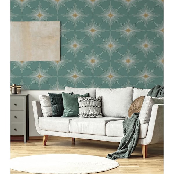 Seabreeze Stellar Geo Vinyl Peel and Stick Wallpaper Roll (Covers 31.35 sq. ft.)