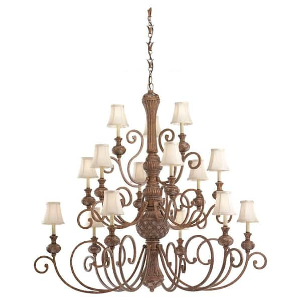 Generation Lighting Highlands 15-Light Regal Bronze Multi-Tier Chandelier