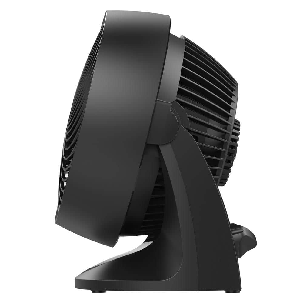 Compact Black Multi-Directional Table Cooling Fan with Vortex Action