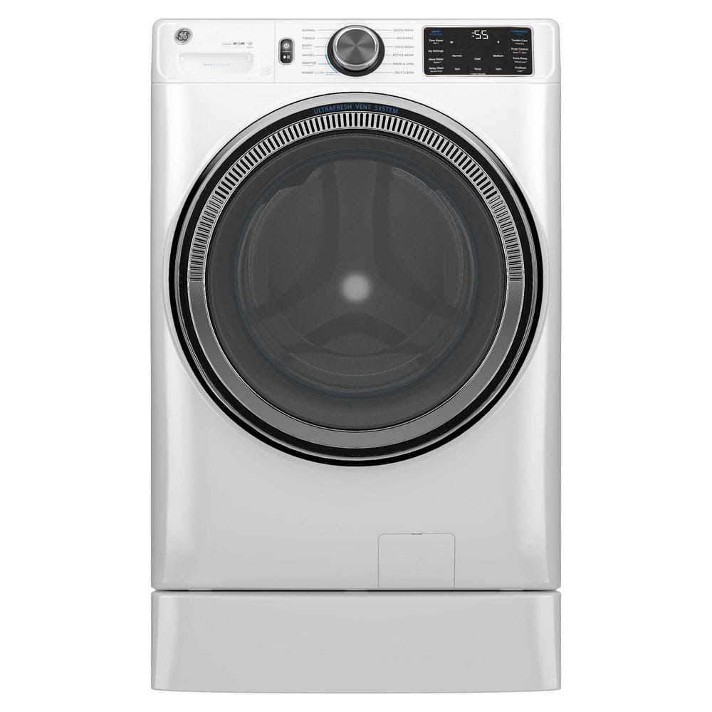 White 5.0 Cu. Ft. Smart Front Load Steam Washer