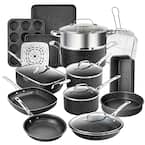 20-Piece Aluminum Ultra-Durable Non-Stick Diamond Infused Cookware and Bakeware Set