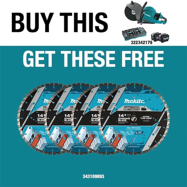 80V max (40V max X2) XGT Brushless Cordless 14 in. Power Cutter Kit (8.0Ah)