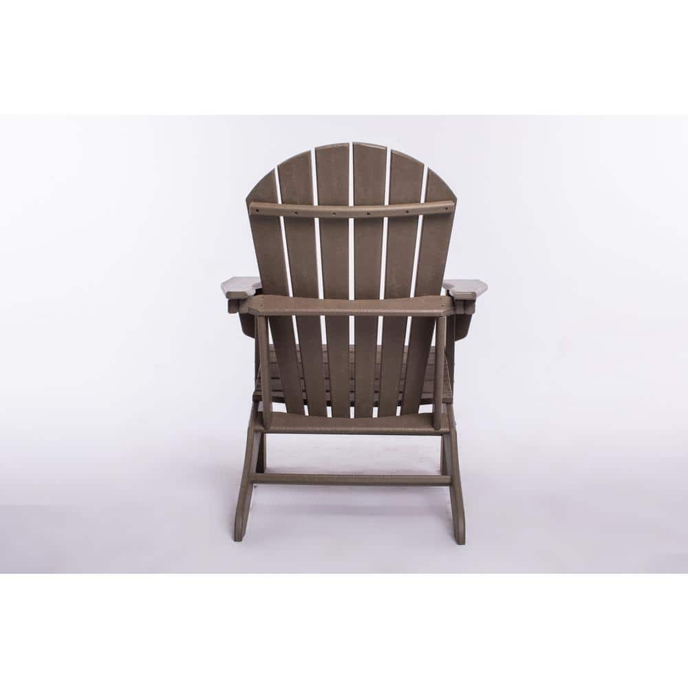 Dark Brown Wood Adirondack Chair BYY325 3 The Home Depot   Wood Adirondack Chairs Byy325 3 64 1000 