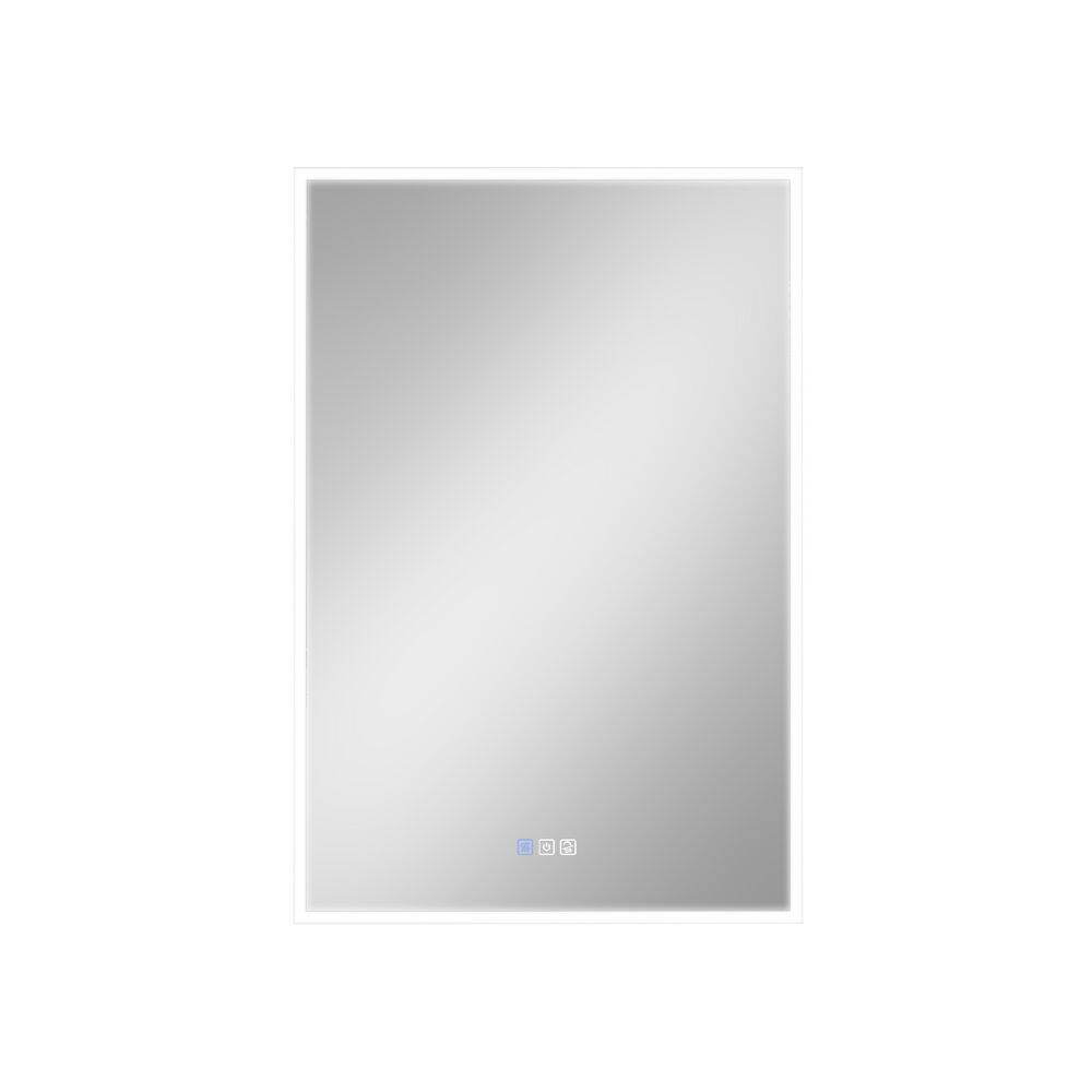 24 in. W x 36 in. H Right Rectangular Recessed/Surface Mount LED Medicine Cabinet with Mirror Defogger, 3X Magnifier price history on PriceWatchPro