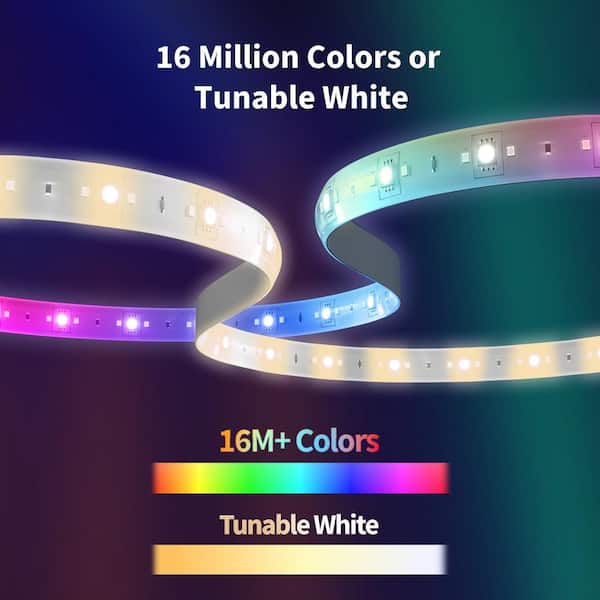 Aqara LED Strip T1,6.56 ft., Plug-In, Rope Light, RGBIC with