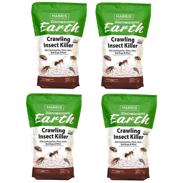 4 lbs. (64 oz.) Diatomaceous Earth Crawling Insect Killer for Pest Control (4-Pack)