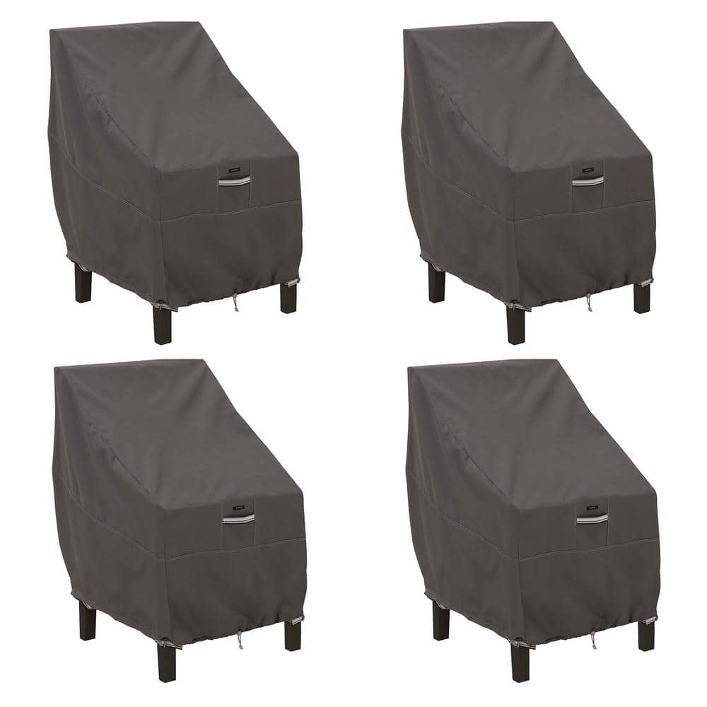 Classic Accessories Ravenna Dark Taupe Standard Patio Chair Cover (4