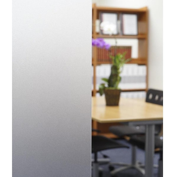 BuyDecorativeFilm 36 in. x 14 ft. 1PFR Non-Adhesive Frosted Privacy Static Cling Window Film