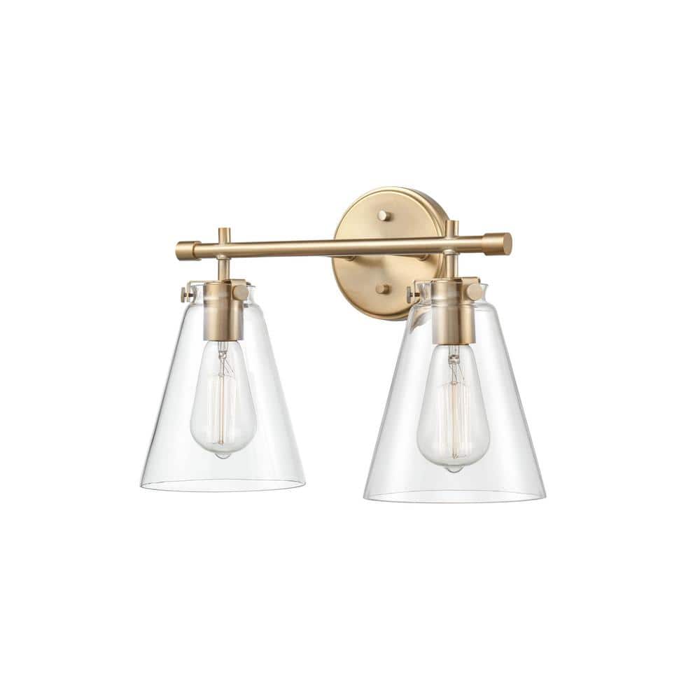 Aurora Gold 16" Direct Wired Modern Vanity Light