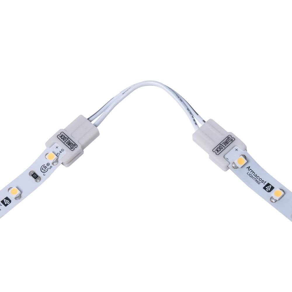 SureLock White LED Tape Light Corner Connector, 6 Pack
