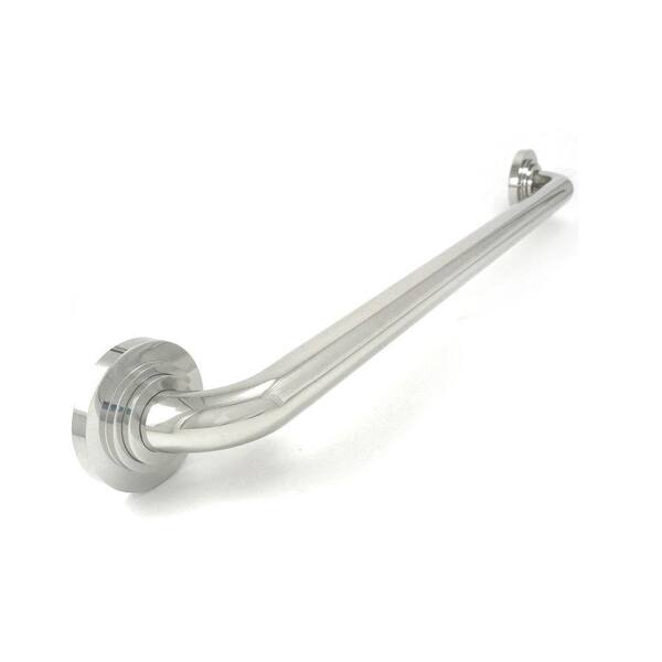 WingIts Platinum Designer Series 36 in. x 1.25 in. Grab Bar Halo in Polished Stainless Steel (39 in. Overall Length)