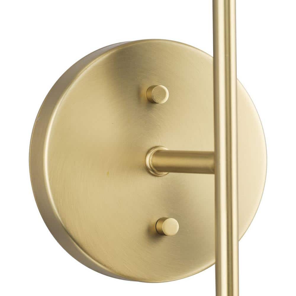 Haas 24" Brushed Bronze 2-Light Wall Sconce with Opal Glass