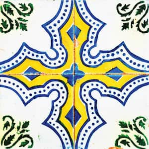 Blue/Yellow/White H51 8 in. x 8 in.Vinyl Peel and Stick Tile (24 Tiles, 10.67 sq. ft./Pack)