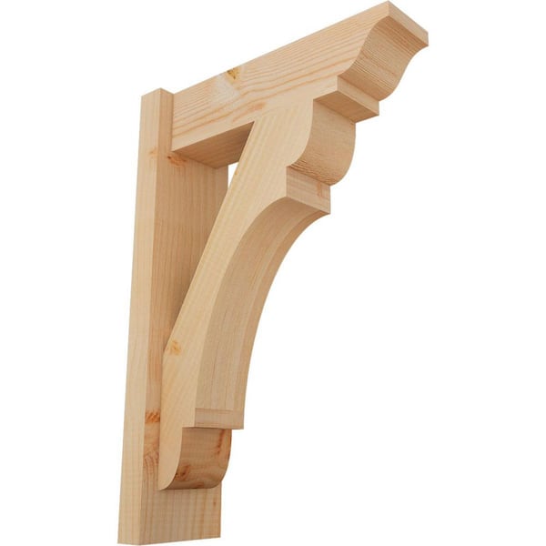 Ekena Millwork 6 in. x 24 in. x 16 in. Douglas Fir Olympic Traditional Smooth Outlooker