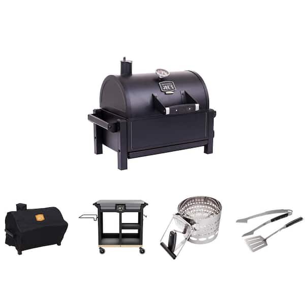 Rambler Grill (218 sq. in.), Cover, Rolling Cart (600 sq. in.), Halftime Starter and Grilling Set, 2-Piece
