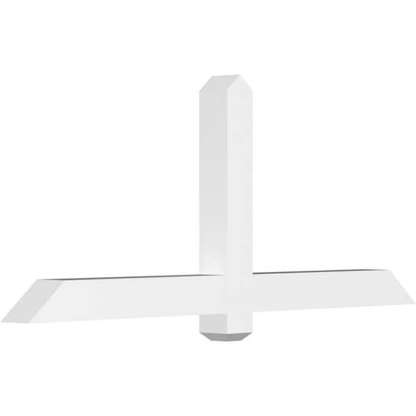 Ekena Millwork Eugene 60 in. W x 25 in. H x 4 in. D Signature Polyurethane Bracket