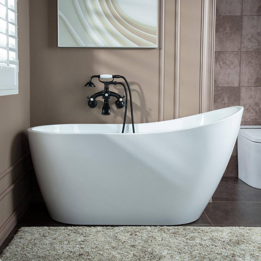 Oil Rubbed Bronze Wall Mount Tub Faucet with Handshower
