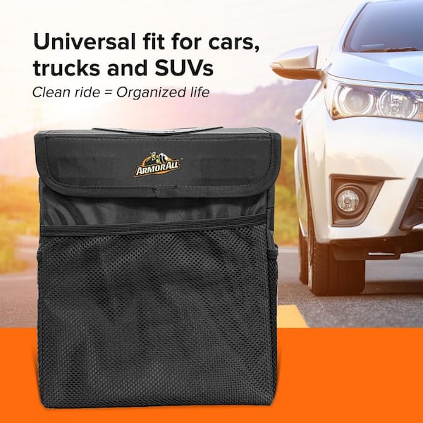 Armor All Car Trash Can and Organizer, 2.63 gal. Waterproof