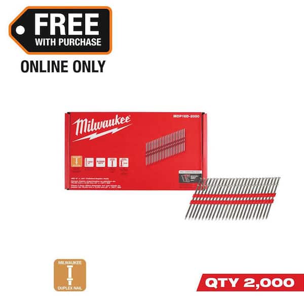 16D 3 in. x .131 in. Collated 21-Degree Duplex Nails for M18 FUEL Duplex Nailer (2000-Count)