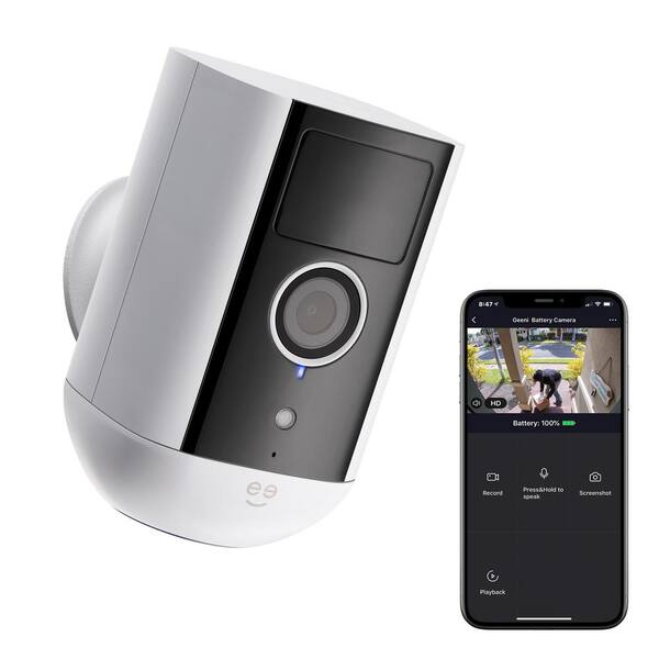 thumbnail image 2 of Geeni LOOK 1080p HD Smart Wi-Fi Security Camera System With Night Vision Motion Detection 2-Way Audio No Hub Required (2-Pack) GN-CW028-999 - The Home Depot 2 of 14