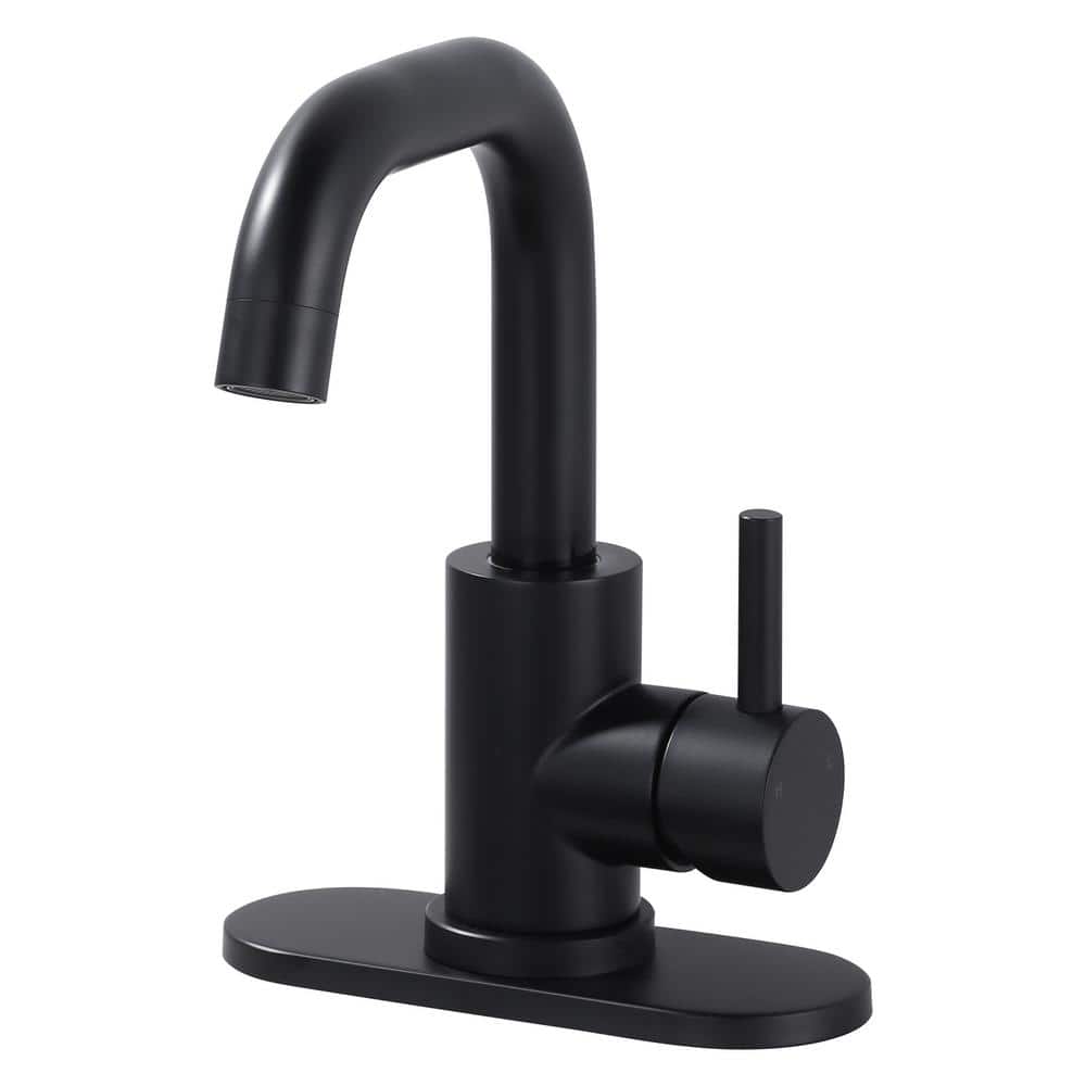 Matte Black Stainless Steel Single Handle Bar Faucet